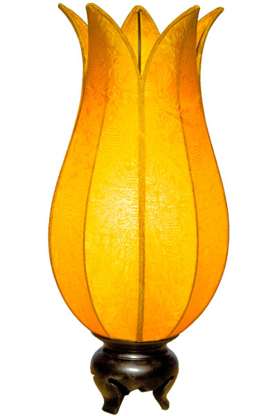 Flowering Lotus Table Lamp - Gold