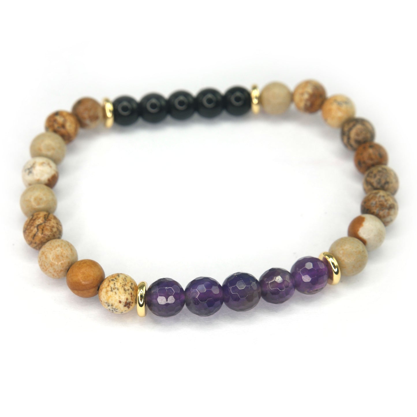 Stone Bracelet SS - Amethyst