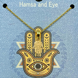 Shiny Hamsa Necklace