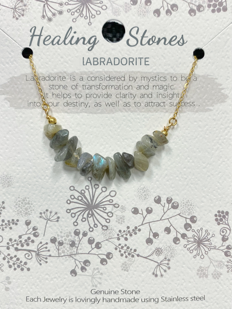 Healing Stones Necklace -  Labradorite