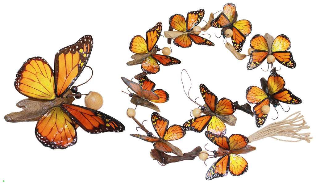 Butterfly Driftwood Capiz Garland