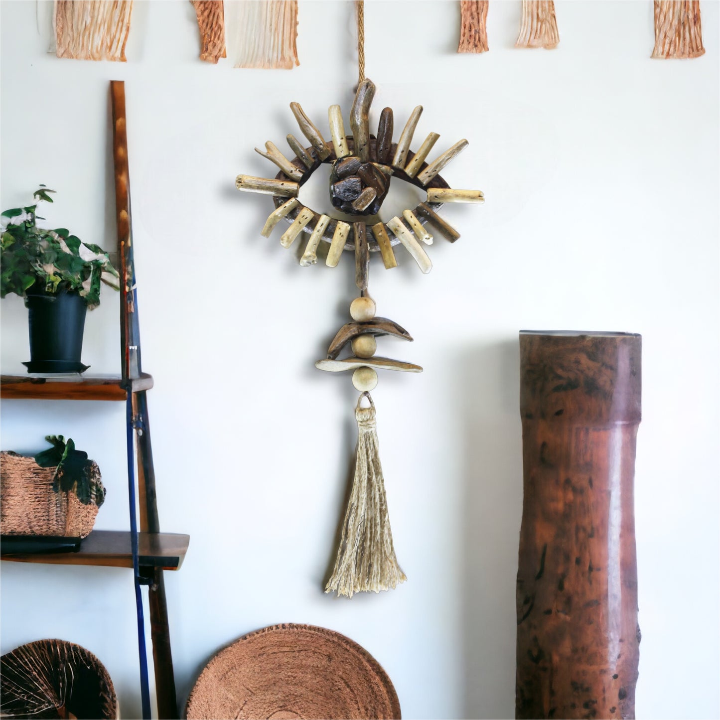 Hanging Driftwood Mod Eye Ornament