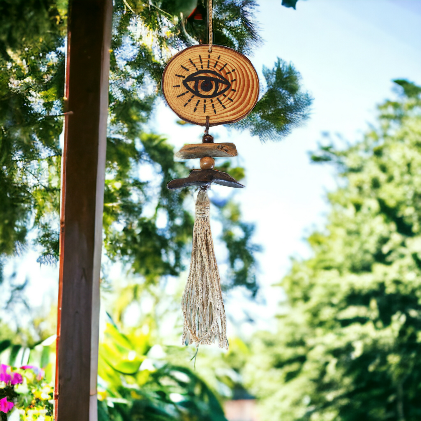 Mod Eye Hanging Pine Slice