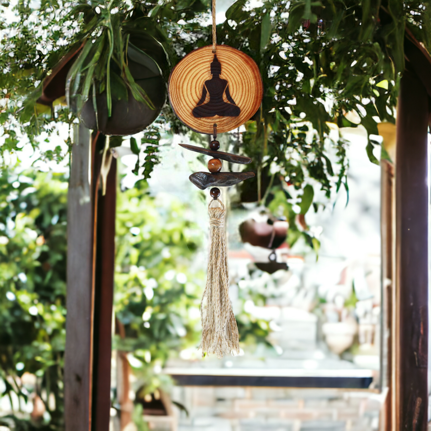 Yoga Hanging Pine Slice