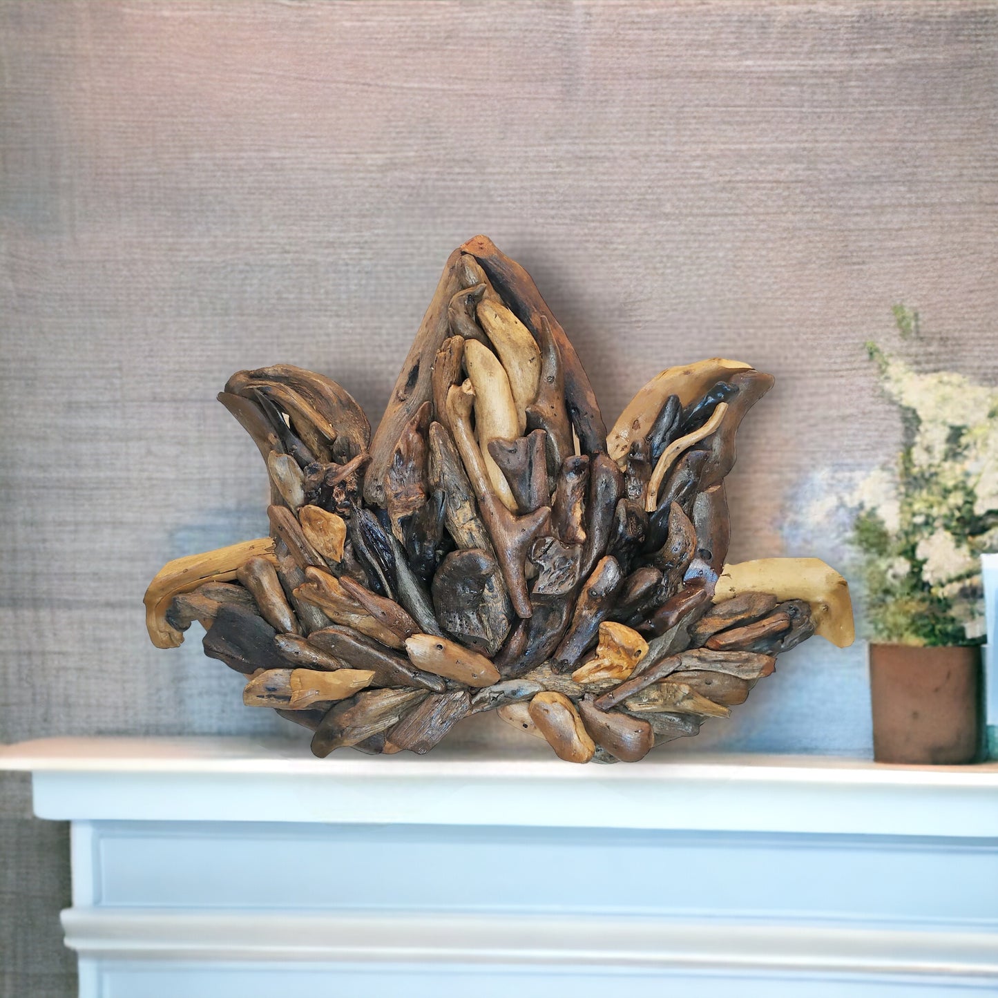 Lotus - Driftwood Wall Art