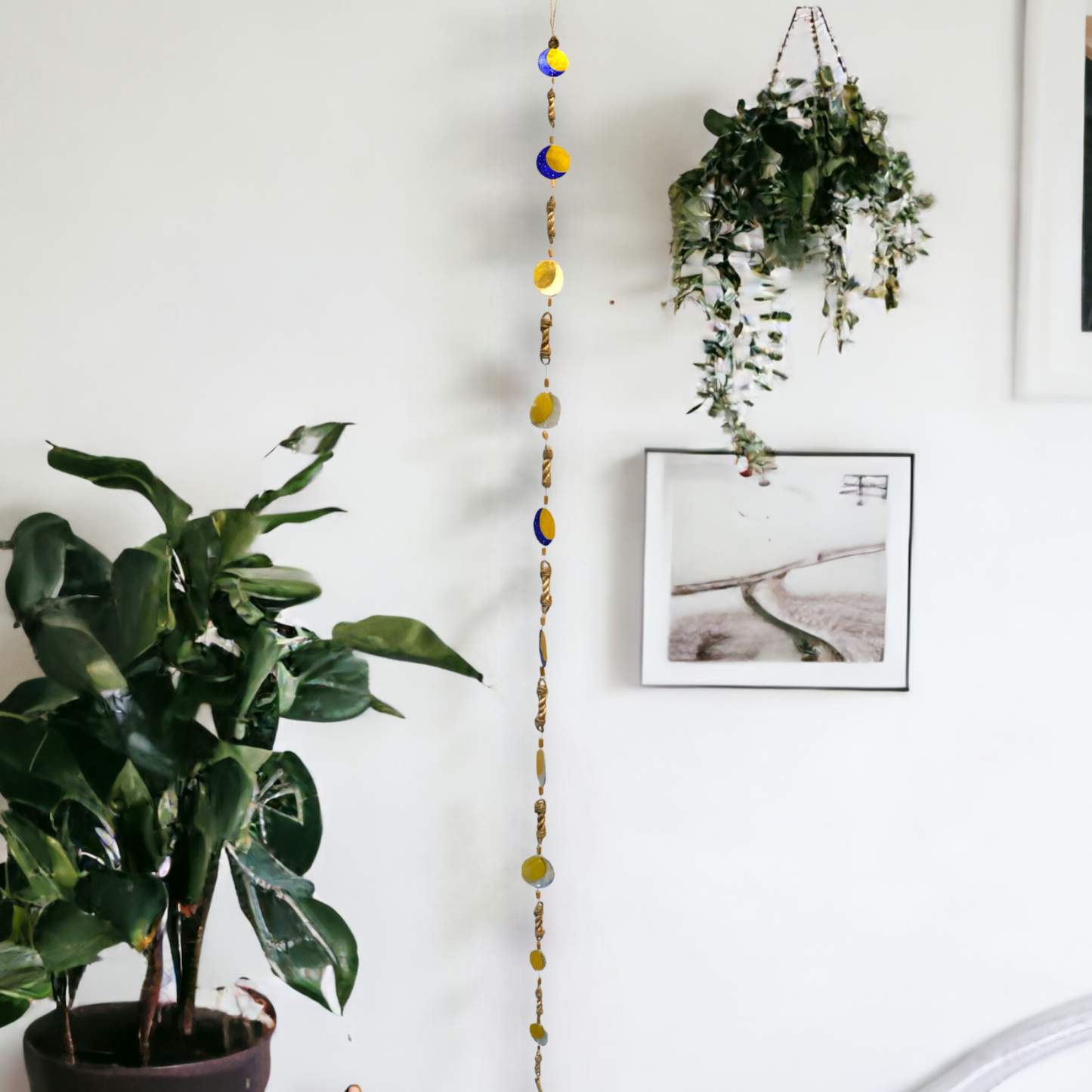 Moon Abaca Rope Capiz Garland