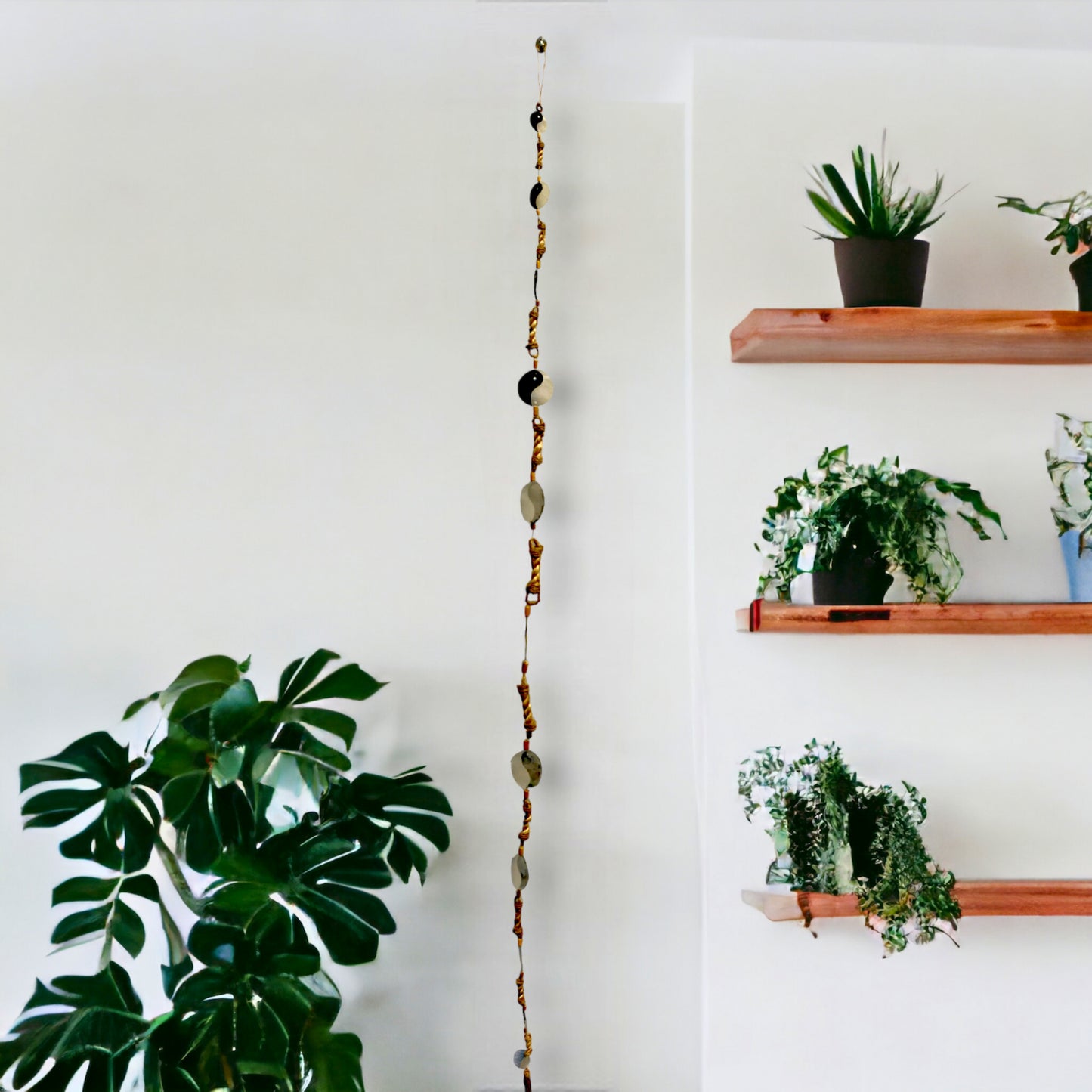 Abaca Rope Capiz Garland - Yin Yang