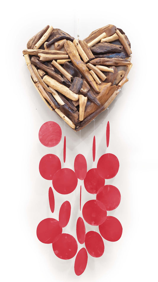 Driftwood CapizColor-Heart