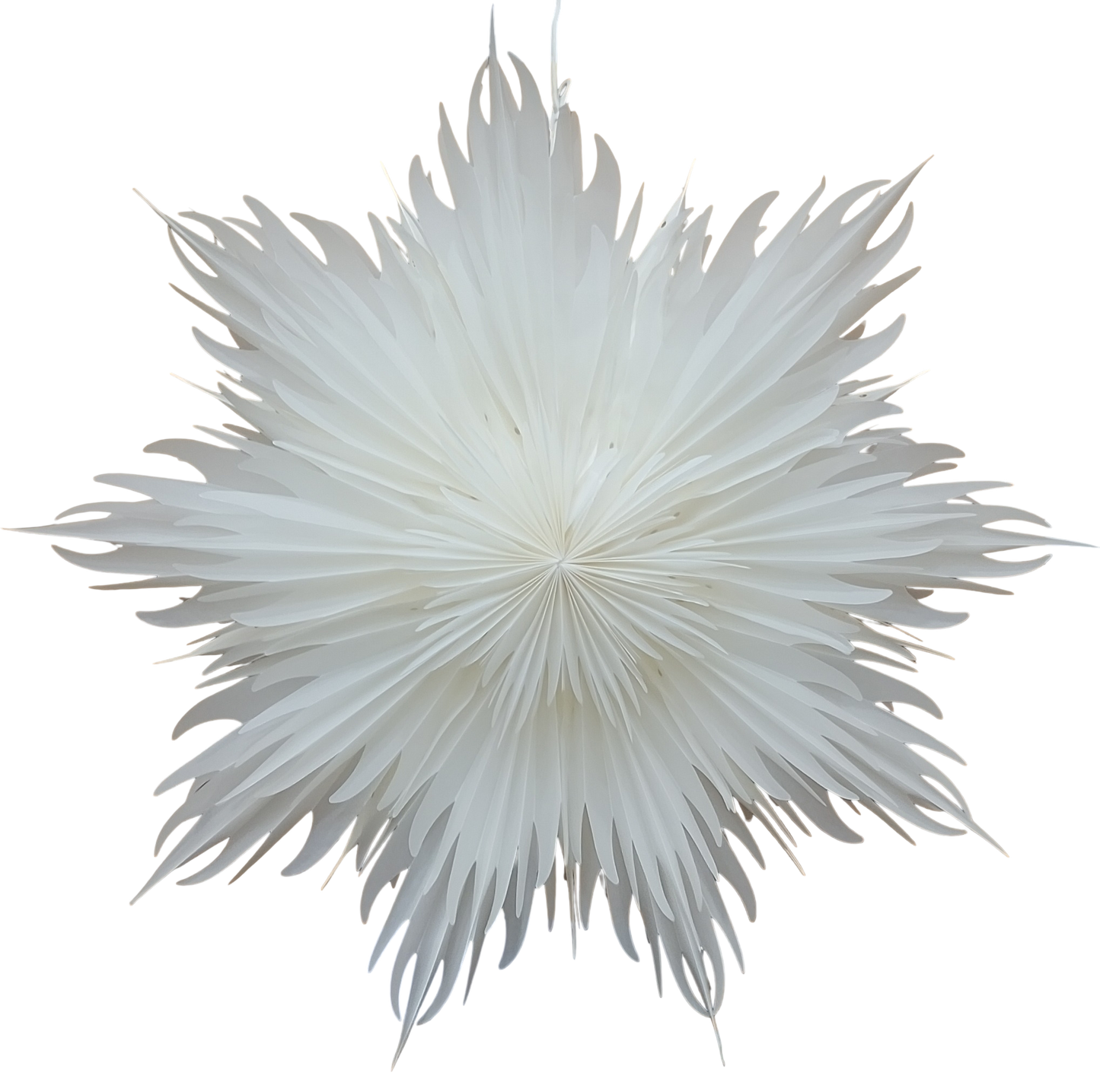 Fire Snowflake Lamp - White