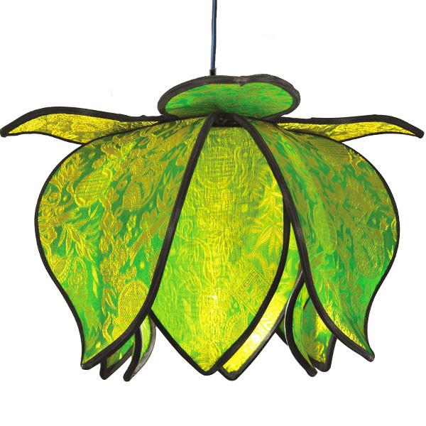 Hanging Baby Blooming Lotus Lamp 10" - Lime