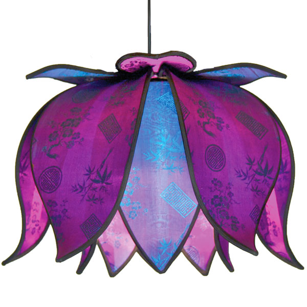 Hanging Blooming Lotus Lamp - Jewel