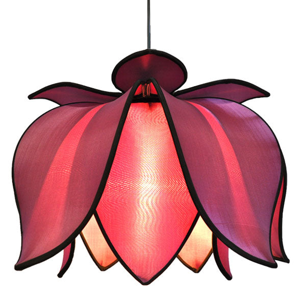 Hanging Blooming Lotus Lamp - Purple