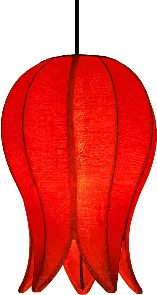 Hanging Flowering Lotus Lamp Small - Solar
