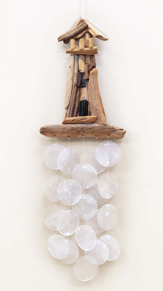 Driftwood Capiz Chime - LiteHou