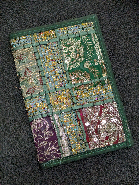 Rajastahni Patchwork Journal - Dark Green