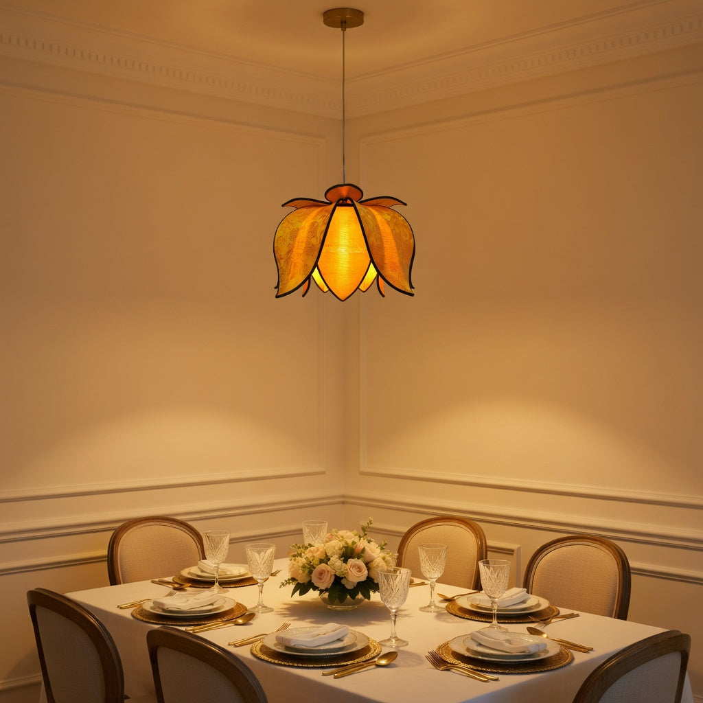 Hanging Blooming Lotus Lamp - Sun
