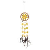 Capiz Chakra Flower Dreamcatcher Chime - Solar Plexus Yellow