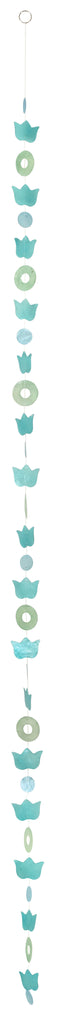 Capiz Shell Garland - Lotus Aqua