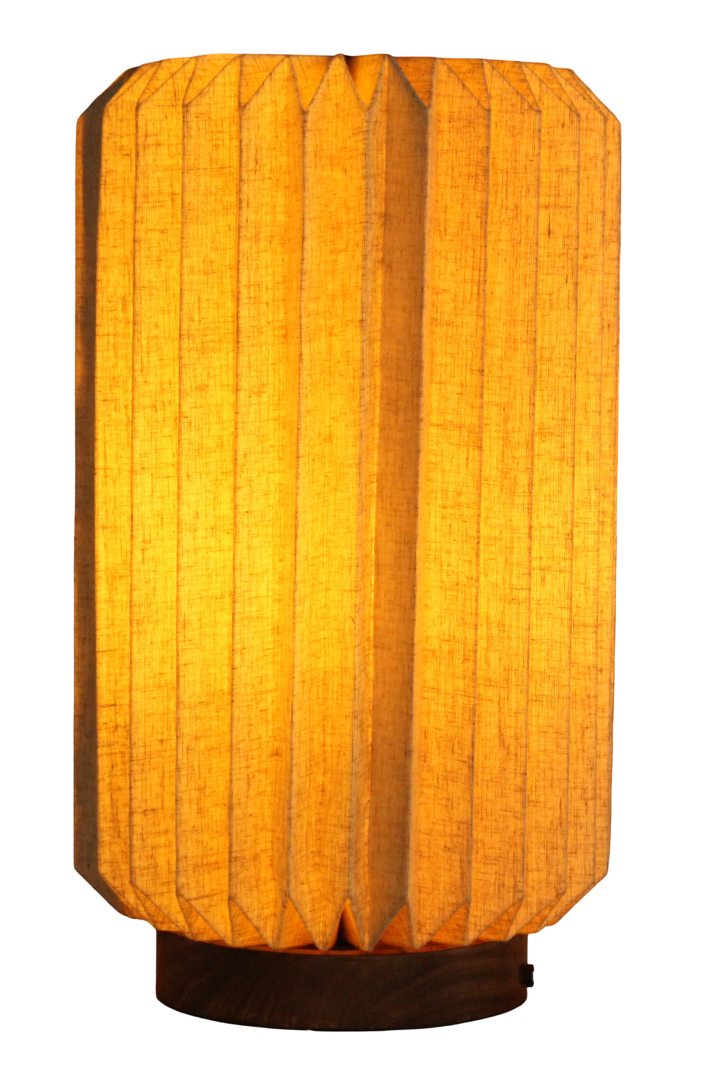 Paper & Linen Cylinder Lamp - Small
