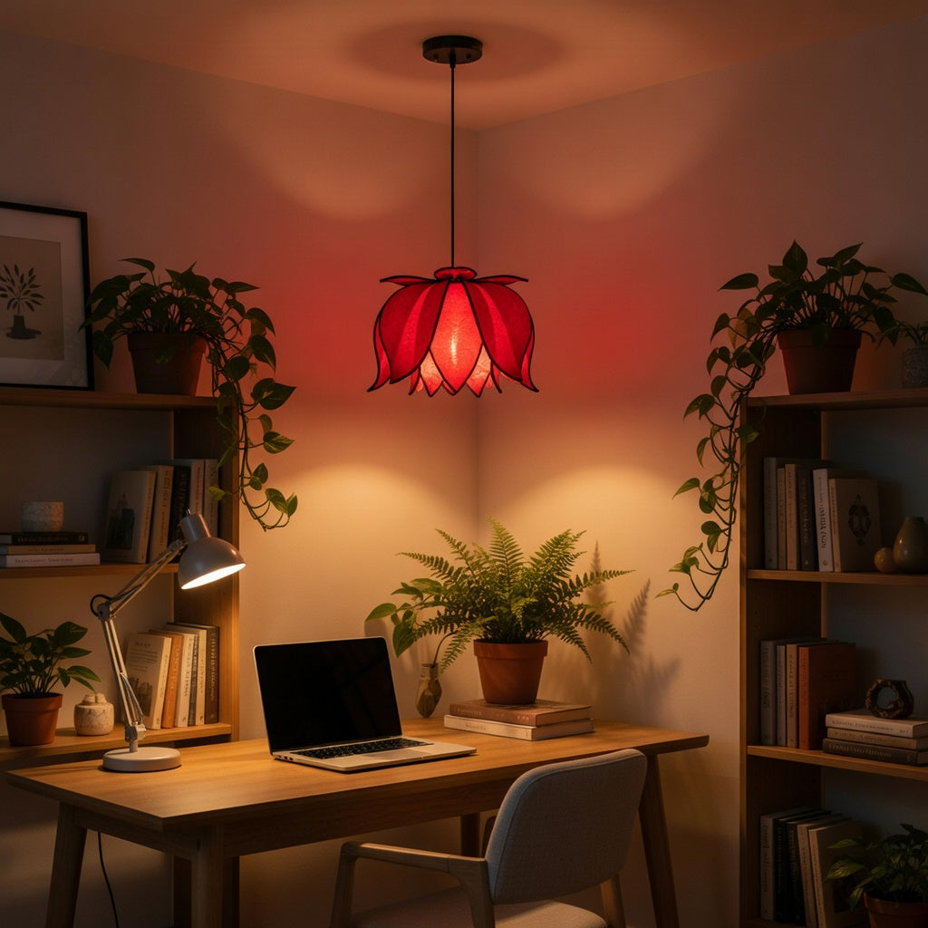 Hanging Blooming Lotus Lamp - Solar