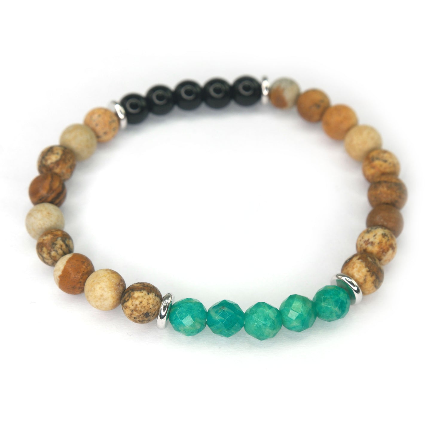 Stone Bracelet SS - Amazonite