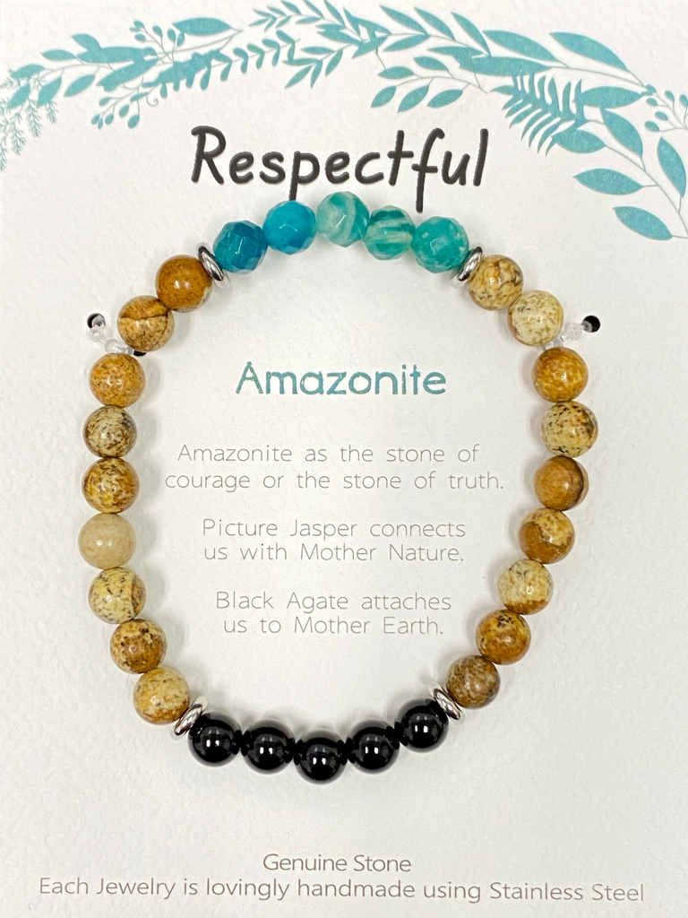 Stone Bracelet SS - Amazonite