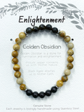 Stone Bracelet SS - Golden Obsidian