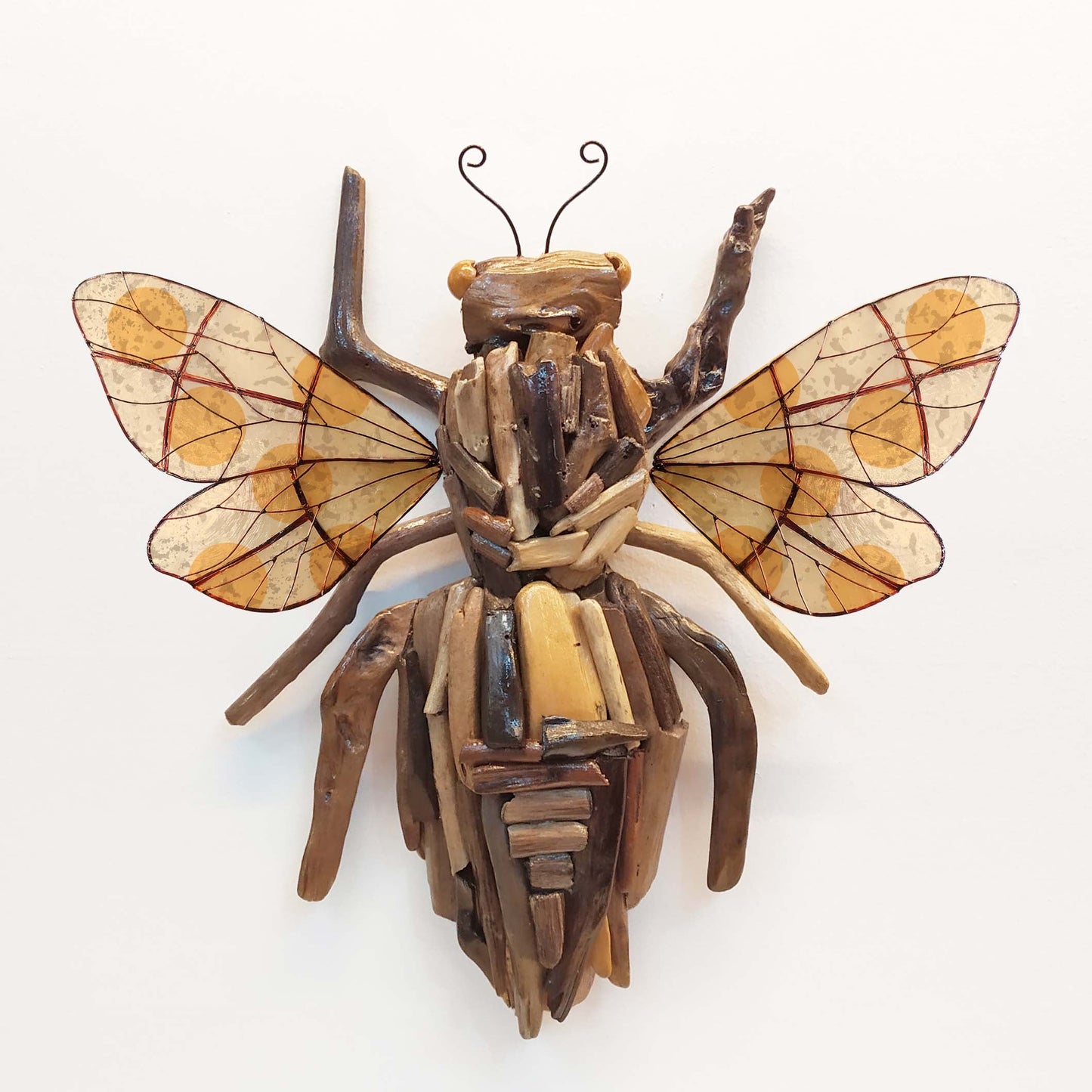 Animal Capiz Wall Art - Bee Colored