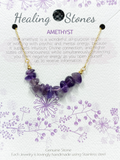 Healing Stones Necklace - Amethyst