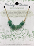 Healing Stones Necklace - Green Aventurine