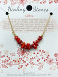 Healing Stones Necklace - Coral