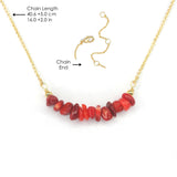Healing Stones Necklace - Coral