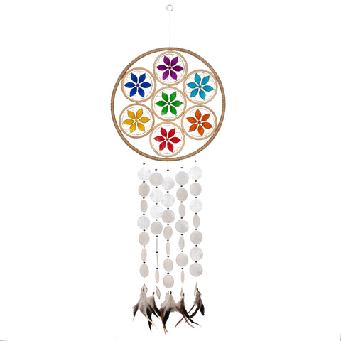 Capiz Chakra Dreamcatcher Chime XL