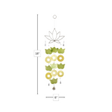 Capiz Lotus Wire Chime - Yellow