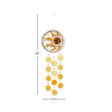 Capiz Chime Round Rope - Om