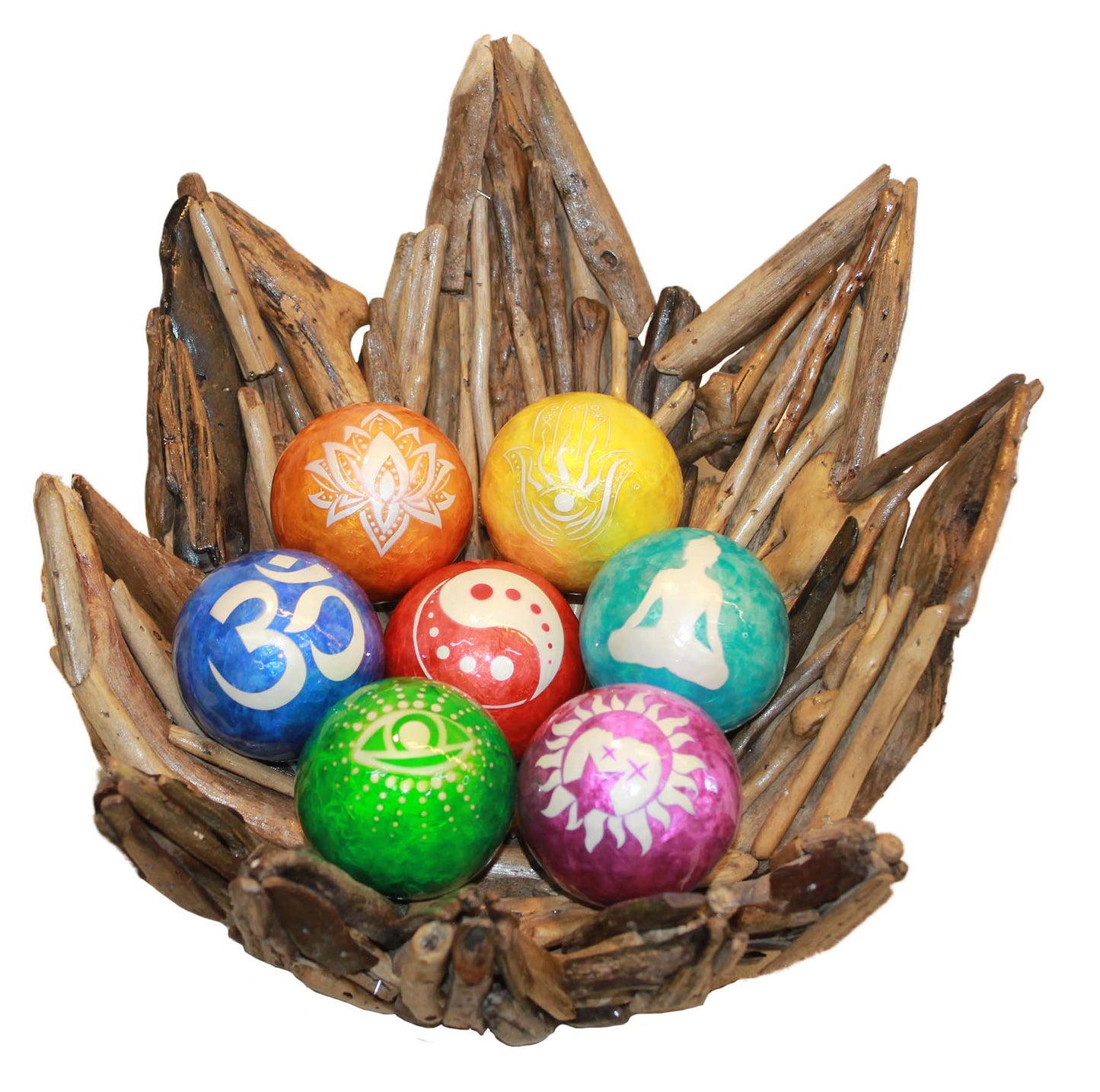 Capiz Laminated Balls - Color