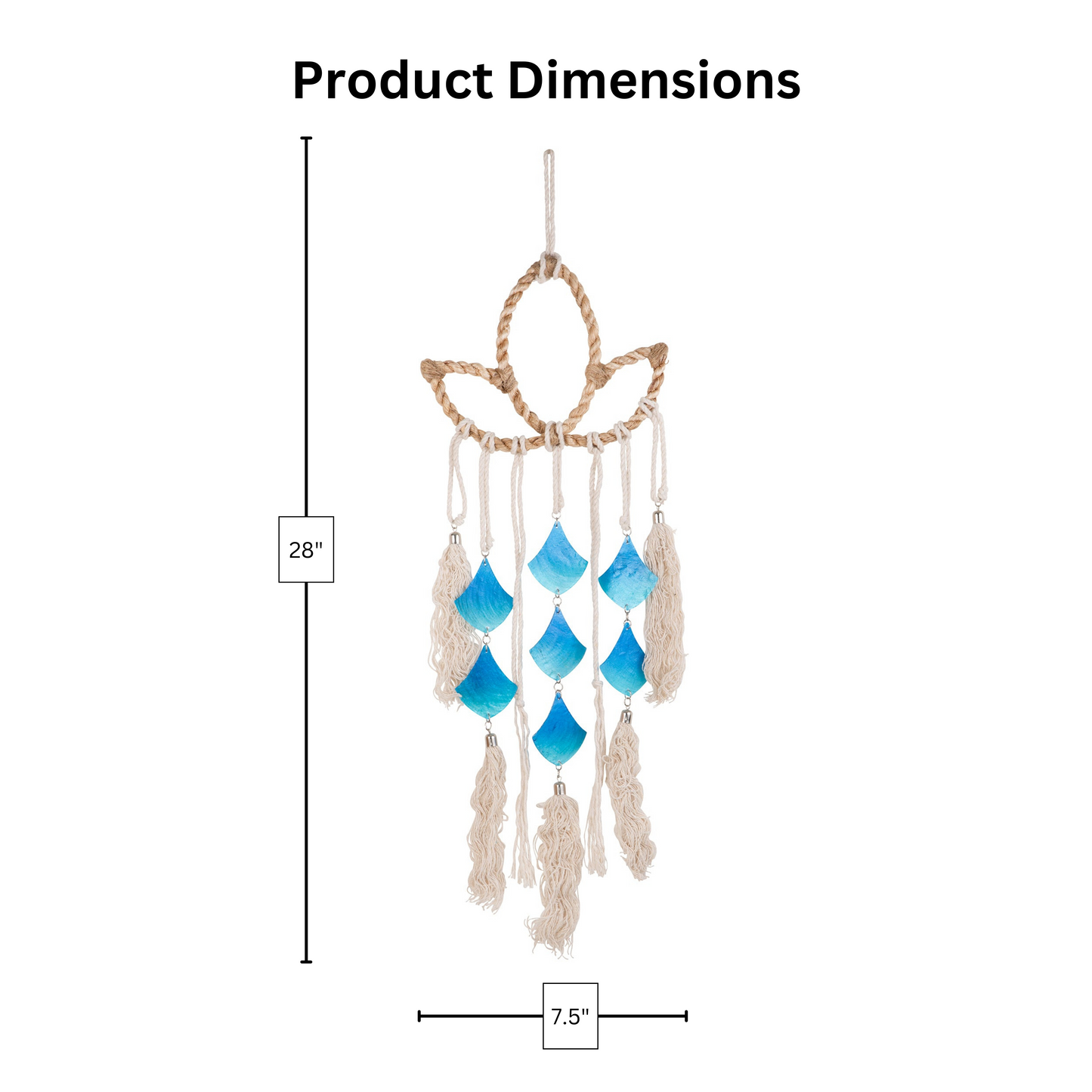 Capiz Rope Macramé - Lotus