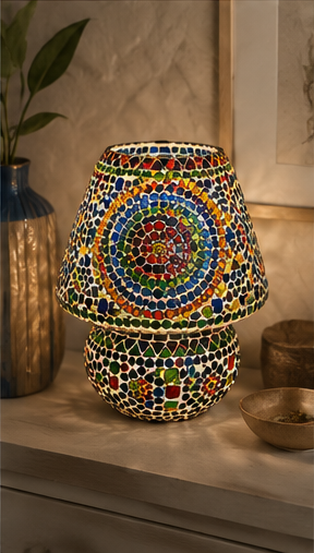 Glass Mosaic Lamp XL - Oasis