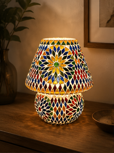 Glass Mosaic Lamp Large - Solar