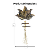 Hanging Driftwood Lotus Ornament