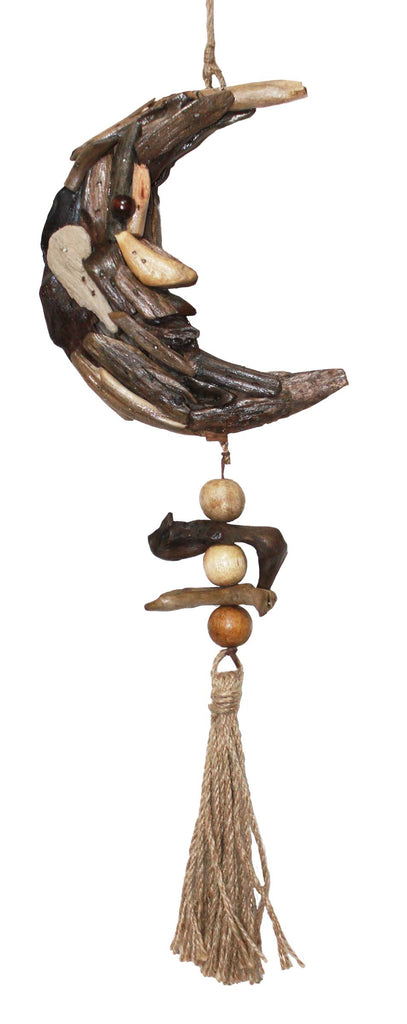 Hanging Driftwood Moon Ornament
