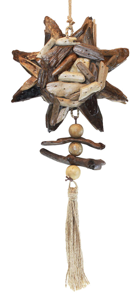 Hanging Driftwood Sun Ornament