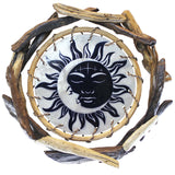 Celestial Rattan and Driftwood Wall Art