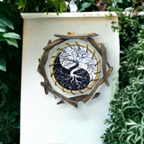 Yin Yang Tree of Life - Rattan and Driftwood Wall Art