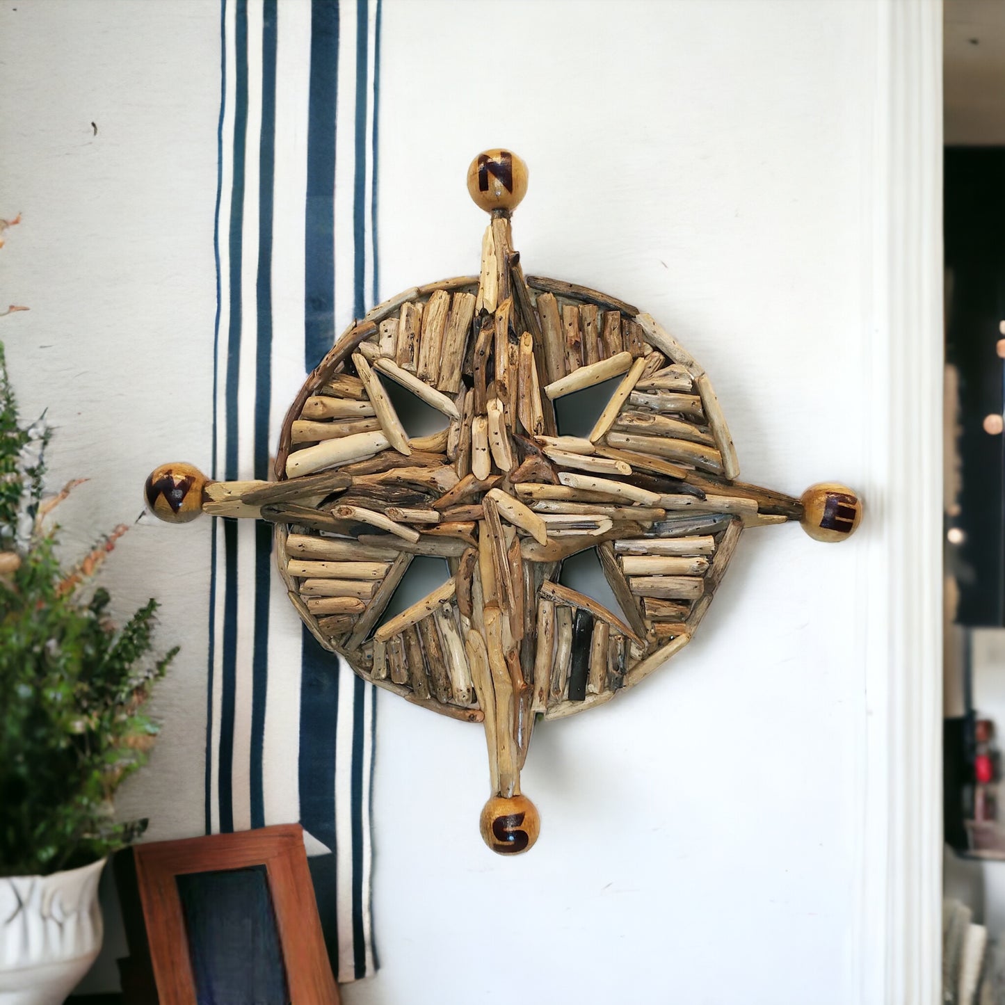 Wheel of Dharma - Driftwood Wall Art