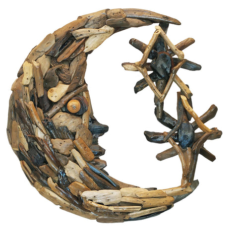 MOON - DRIFTWOOD WALL ART