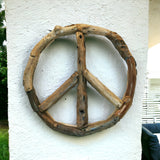 PEACE SIGN - DRIFTWOOD WALL ART