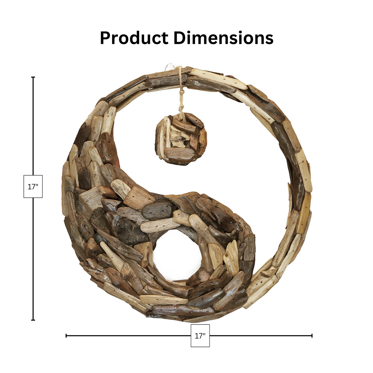 Yin Yang - Driftwood Wall Art