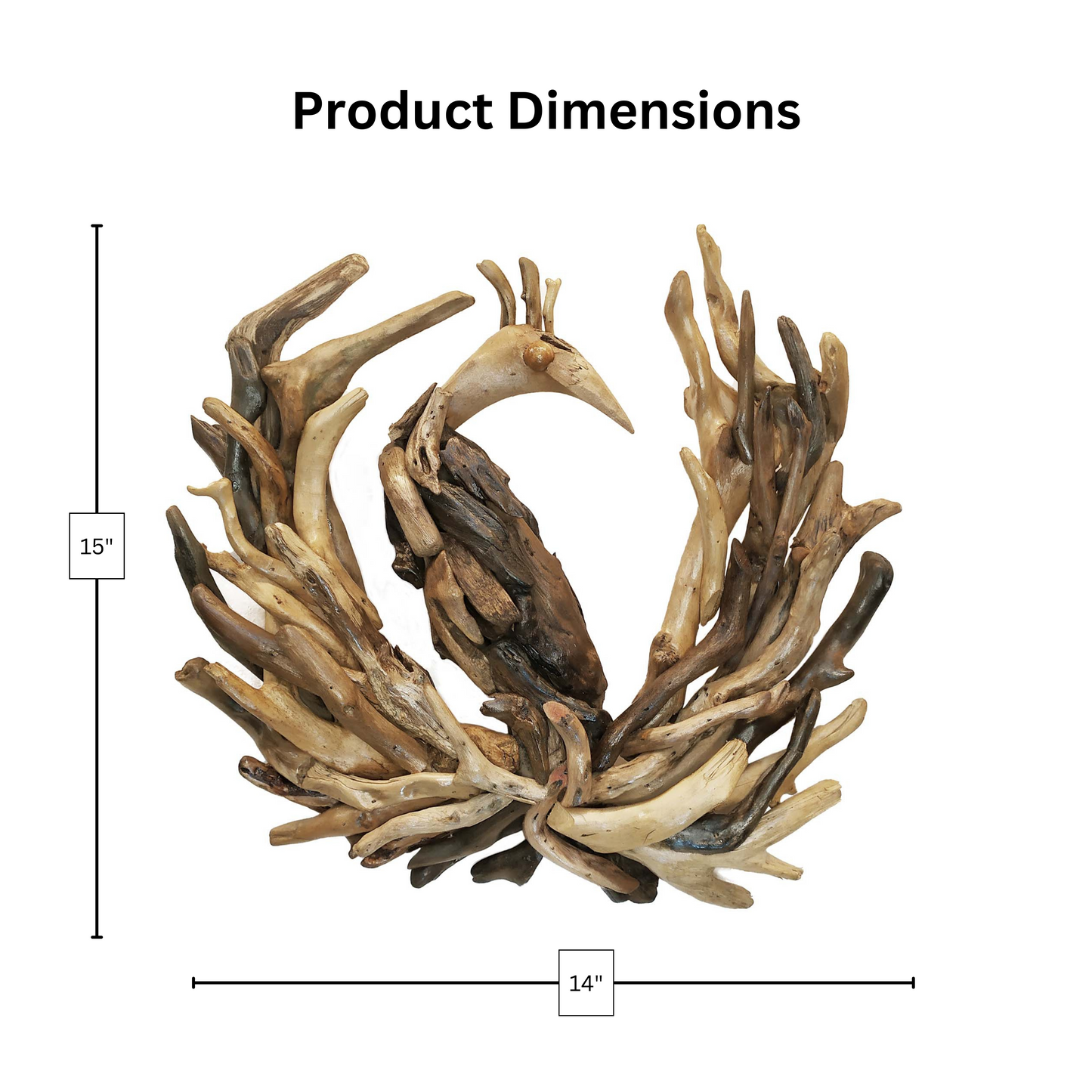 Peacock - Driftwood Wall Art