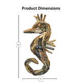 SEAHORSE - DRIFTWOOD WALL ART